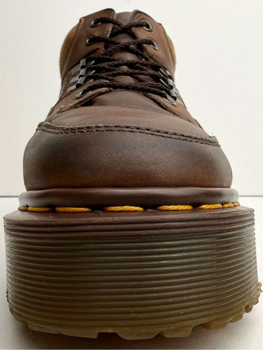 Vintage Dr. Martens Brown Crazy Horse Envy Platform Boots UK 5